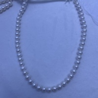 Collier de perles d'eau douce blanches rondes naturelles populaires de 9-10 mm, en vrac, pour un cadeau de fête des mères