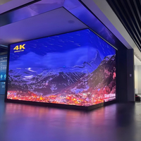 Mur vidéo LED flexible incurvé P4 pour intérieur avec animation pour magasin de détail - Affichage LED personnalisable 4 mm avec accès frontal