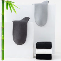 Vente en gros de chaussettes en bambou bio personnalisées OEKO Business Anti-Bactérien Déodorant Logo Imprimé Black Box Knitted Meias Spring