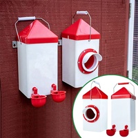 Ph-255 lz vente directe d'usine clocher anti-perchoir petit seau en plastique mangeoire et abreuvoir pour poulets