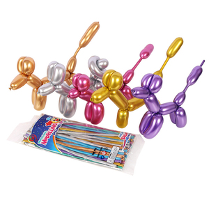 <span class=keywords><strong>Globos</strong></span> largos de látex de Metal cromado 260, modelo de <span class=keywords><strong>Globos</strong></span> largos para perros para decoración de fiesta de cumpleaños, Animal DIY con logotipo personalizado - Product Image 3