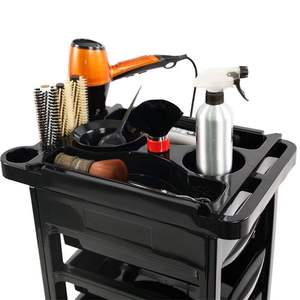 New salon trolley for beauty and hair care Hair styling and coloring <b>tool</b> trolley with hair dryer rack Hair salon trolley PP - Product Image 3