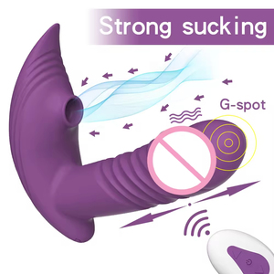 10 Frequency Lifelike Sucking 3 Frequency Thrusting Wearable Dildo Panty <b>Vibrator</b> <b>Remote</b> <b>Control</b> <b>Vibrator</b> - Product Image 4