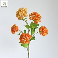 Nouvel Arrivage – 5 Têtes de Hortensia Artificiel Blanc et Vert Effet Réel, Idéal pour Mariages, Décoration de Table et Fêtes