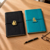 Carnet de notes personnalisé à trois volets avec design de constellations du zodiaque pour la promotion