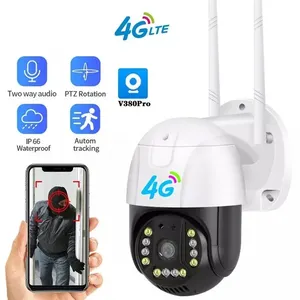 Soporte Tarjeta 4G-SIM Cámara infrarroja 1080p Cámara Doom de alta velocidad Cámara 4G Seguridad digital Inalámbrica