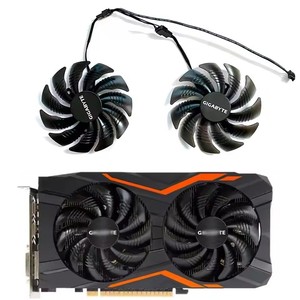 Ventilateur de carte graphique pour Gigabyte GeForce GTX1060 <span class=keywords><strong>1070</strong></span> GTX 1050ti GTX 960 <span class=keywords><strong>RX570</strong></span> RX470 PLD09210S12HH T129215SU 85MM 4PIN GPU - Product Image 1