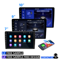 Système multimédia automobile Android 9 pouces 10 pouces, lecteur MP5 sans fil CarPlay Auto, navigation GPS, écran tactile IPS, autoradio