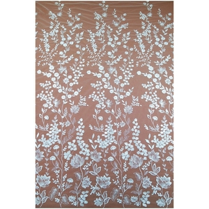 Thời Trang Pháp Đầy Màu Sắc 100% Polyester Lưới Thêu Bridal Pháp Tulle Ren Vải Cho Đám Cưới Buổi Tối Ăn Mặc - Product Image 5