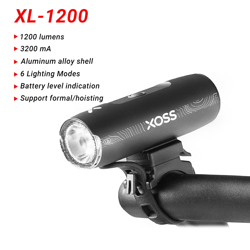 XOSS Luz de 1200 lúmenes