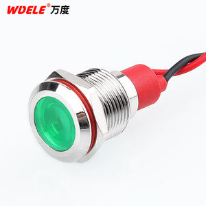 WD12mm <span class=keywords><strong>LED</strong></span> Warnsignal-Anzeige lampe mit hoher Helligkeit, 24V wasserdichtes Metall material, Installation sloch 12mm 220V. - Product Image 6