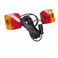 Câble de 7,5 m, prise de remorque 7 broches, kit d'éclairage de remorque 12 V (feu stop, feu arrière, clignotant)
