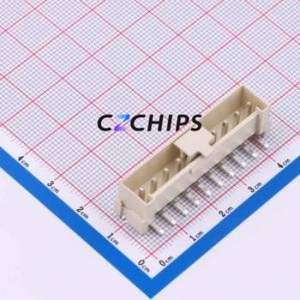 WT396VL-104C-0W Wire-to-Board Pin Header SMD,P=3.96mm Connector 1x10P 3.96mm Vertical Mount VH - Product Image 1