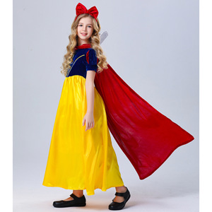 Costume de scène pour enfants sur le thème des contes de fées d'Halloween, costume de princesse blanche-neige mignon pour enfants - Product Image 3