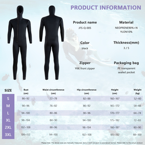 Wholesale Black Front Zipper Dive Suit 1.5mm 3MM 5MM 7mm CR Neoprene Custom Spearfishing <b>Wetsuit</b> Q-005 3mm <b>Wetsuits</b> Neoprene Ful - Product Image 5