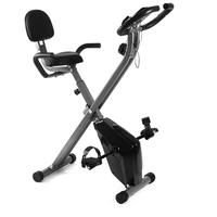 Vélo d'appartement X Bike avec écran LCD, capacité de charge de 150 kg, selle standard avec dossier, pliable, résistance magnétique