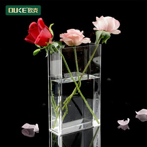 Wholesale clear Acrylic <strong>Flower</strong> Vase Book Vase for <strong>Flowers</strong> with Waterproof - Product Image 6