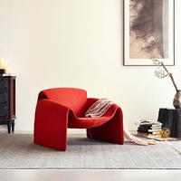 Fauteuil de style italien en cuir créatif pour la maison, l'hôtel, l'appartement – Mobilier d'appoint de loisirs – Prise en charge de la personnalisation OEM