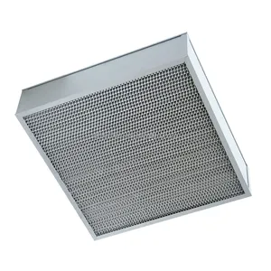 Công nghiệp nhôm lá mỏng tấm gỗ nhỏ H14 HVAC hệ thống công suất cao 24x24x12 nhôm sâu pleat HEPA lọc