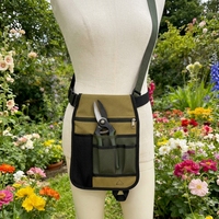 Sac banane kaki multi-poches en toile réglable pour infirmière, médecin, clinique, hôpital, extérieur – Organisateur médical et pochette utilitaire