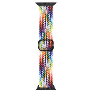 Correa <span class=keywords><strong>de</strong></span> Reloj <span class=keywords><strong>de</strong></span> Nailon Tejido con Hebilla Deslizante Ajustable para Apple Watch Series 11 10 Ultra SE 46mm 49mm, Pulsera <span class=keywords><strong>de</strong></span> Tela Trenzada - Product Image 4