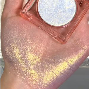 Iluminador Facial Vegano em Pó Compacto Duocromático com Efeito Diamante, Marca Própria, Brilho de Longa Duração com Mudança de Cor - Product Image 1