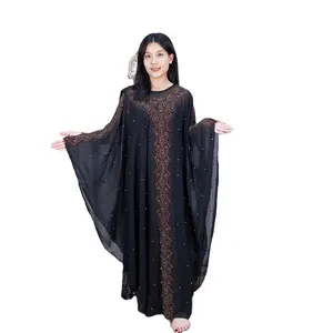 MC-1609 MC1609, фабричное производство, кафтан, мусульманское платье хиджаб, Дубай, абайский турецкий мусульманский халат, африканская Исламская одежда для американцев