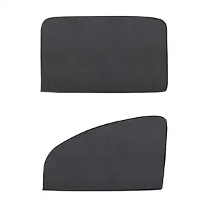 SUNNUO Sports-Style Car Window Sun Shades Foldable Breathable Mesh Privacy Shade Front Side Windows Durable Polyester