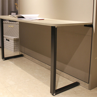 Cadre de lit Murphy électrique, mécanisme de lit mural pliable vertical motorisé intelligent avec table de bureau, pied