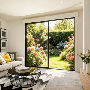 Modern Aluminum <b>Frame</b> Sliding Glass Door <b>for</b> Living Room Balcony Partition Soundproof Interior Sliding Patio Door - Product Image 1