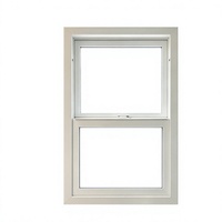 Fenêtre coulissante verticale insonorisée en alliage d'aluminium de style américain, design postmoderne, volets roulants suspendus