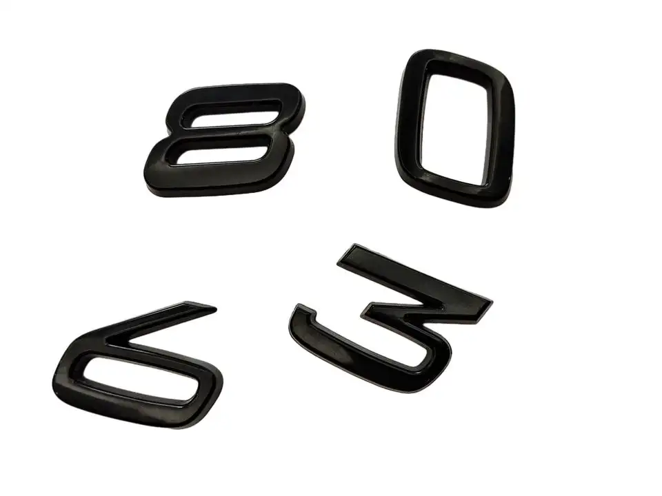 Роскошные 3D хромированные ABS автомобильные эмблемы глянцевые наклейки с буквами для бизнеса и роскошных автомобилей