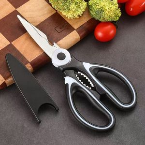 Panda <b>Kitchen</b> <b>Scissors</b> Stainless Steel Heavy Duty Multi Functional Food Cutting Tool For Household Use - Product Image 2