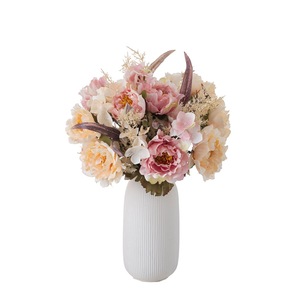 Flores Artificiales al por Mayor, Ramo de Peonías Artificiales para Hoteles y Restaurantes, Ramo de Peonías Realistas y Suaves para Decoración del Hogar - Product Image 6