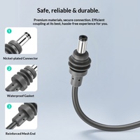 Câble d'alimentation CC miniature 18AWG étanche avec adaptateur 5521 – Accessoire dédié pour véhicule et extérieur
