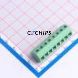 MX127S-5.08-08P-GN01-Cu-Y-A Screw Terminal Block Through hole Component (THT),P=5.08mm Connector 1x8P 5.08mm Green Through Hole - Product Image 1