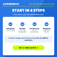 LIFEWORTH Marca Privada Mezcla de Bebida de Hongo Tremella 1000mg Belleza Hidratación Pomelo Limón 15 Sobres OEM ODM GMP HACCP