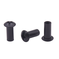 Vente chaude 2026 Vis de fixation automobile à tête cylindrique cruciforme, filetage intégral, noire, taille personnalisée, Vis femelle à double filetage