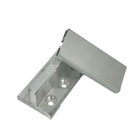 Clip de fixation pour mur-rideau en verre, en alliage d'aluminium, sans perçage, détachable, à rainure en U, support d'ascenseur d'observation, luxe léger