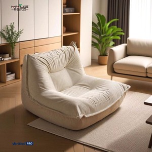 2026 MYUZ Nuovo Tessuto Scamosciato Ultra-Fine per Divano Pigro Caterpillar, Set Divano Angolare da <span class=keywords><strong>Soggiorno</strong></span> a Due/Tre Posti 1.5m/1.8m, Design Zampa di Gatto - Product Image 3
