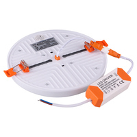 Plafonnier LED rond de 24 W, 17 cm, découpe arrière, cadre réglable, sans cadre
