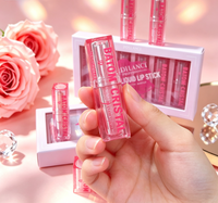 Nouveau lot de tubes vides pour gloss repulpant rose, en gros, pour cosmétiques à marque privée, produits de maquillage en vrac teintés pour les lèvres