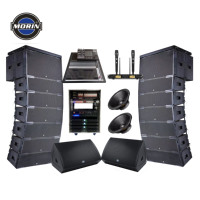 Altavoz de Audio de Voz Clara Dual de 12 Pulgadas, Conjunto de Línea de Arreglo SHOW para Exteriores, Morin LA-212