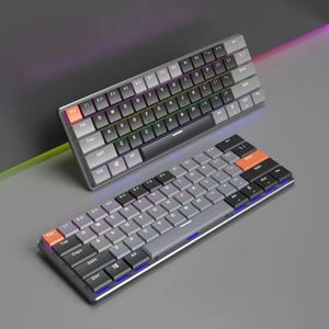 Customized 61 Keys <b>USB</b> Type-C Wired Ultra Slim Thin Low Profile Keycaps Gaming Mechanical <b>Keyboard</b> Red Blue Brown Switch LED Ult - Product Image 1