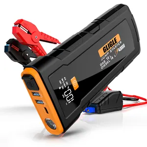 Rugged Geek RG1000 Safety 1000A便携式紧凑型汽车跳跃启动器电池助推器包和带LCD显示屏的电源