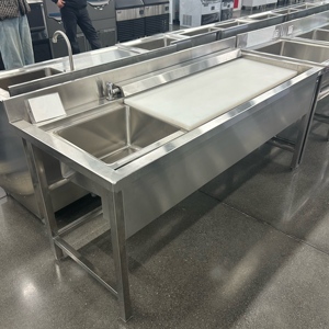 Tables <span class=keywords><strong>de</strong></span> préparation <span class=keywords><strong>de</strong></span> poisson en acier inoxydable sur mesure à longue durée <span class=keywords><strong>de</strong></span> vie pour les fournitures d'hôtels et <span class=keywords><strong>de</strong></span> restaurants et les tables <span class=keywords><strong>de</strong></span> transformation alimentaire - Product Image 3