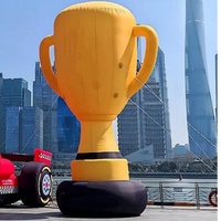 Coupe gonflable dorée personnalisée, modèle de trophée gonflable géant pour événements sportifs, gonflables publicitaires géants pour l'extérieur