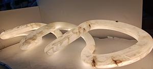 Jylighting Maatwerk Kunstmatige Marmer Lange Unieke Vorm Albast Project Verlichtingsoplossingen Hanglamp - Product Image 3