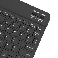 Keyboard Mini lampu latar RGB, papan ketik nirkabel untuk Tablet dapat diisi ulang untuk IPad Tablet Laptop PC