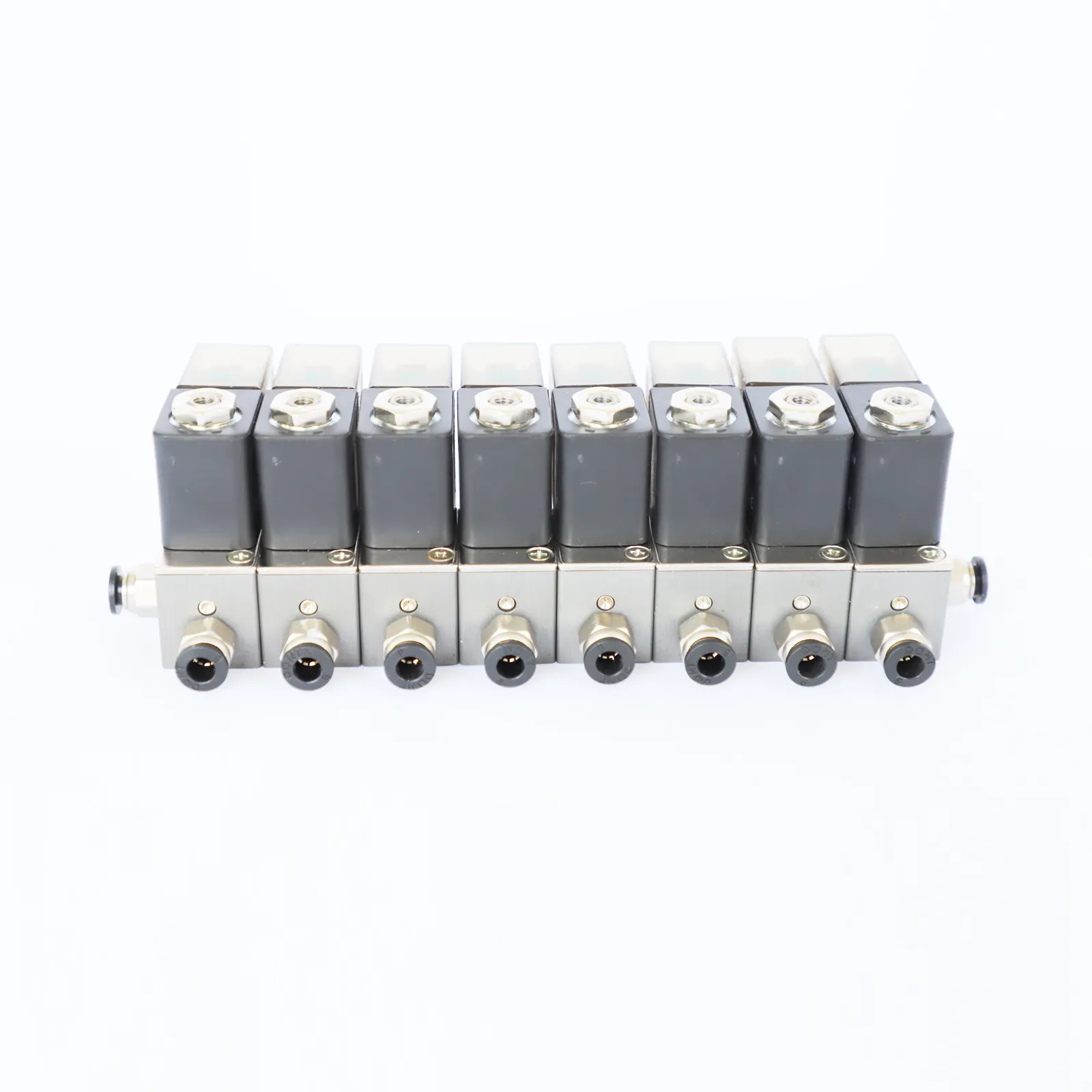 Small air control normally closed valves in rows mini direct acting 12v 24v 3V1-06 1/8 3 way manifold solenoid valve price